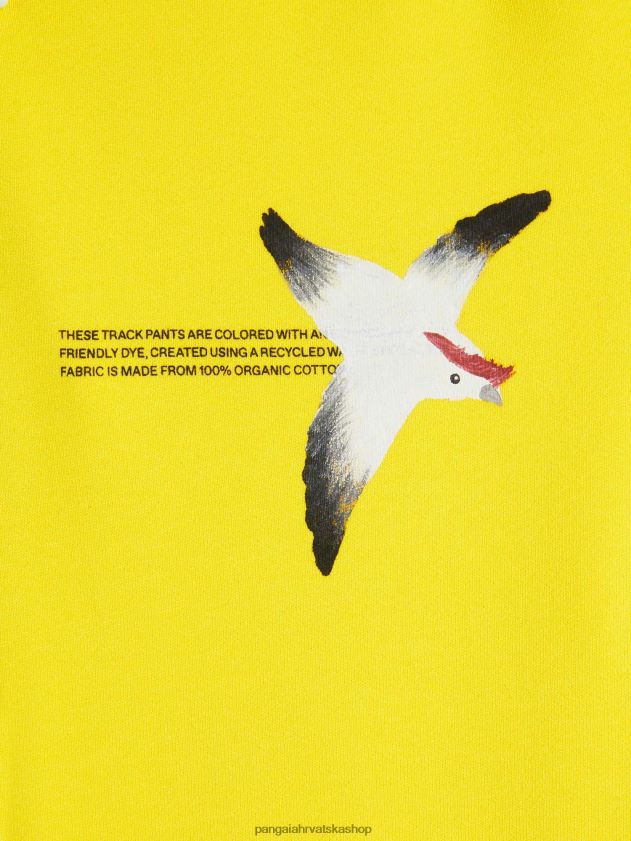 odjeća Pangaia wahp trenirke šafran žuta djeca 4VDHN0648