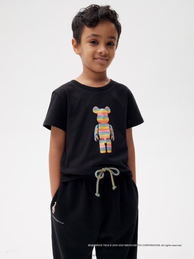 odjeća Pangaia x haroshi be@rbrick trenirke crno djeca 4VDHN0644