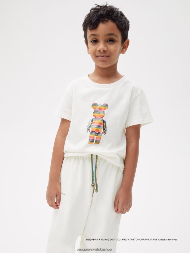 odjeća Pangaia x haroshi be@rbrick trenirke prljavo bijela djeca 4VDHN0634