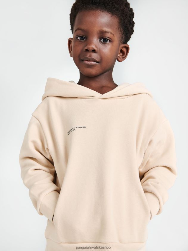 odjeća Pangaia 365 majica s kapuljačom pijesak djeca 4VDHN0551