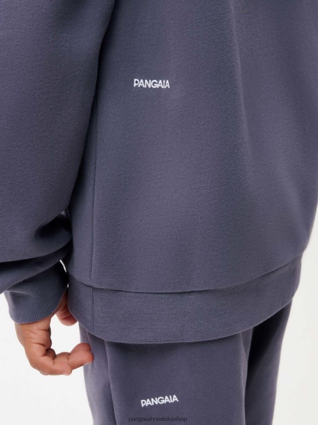 odjeća Pangaia 365 majica s kapuljačom plavi škriljevac djeca 4VDHN0539