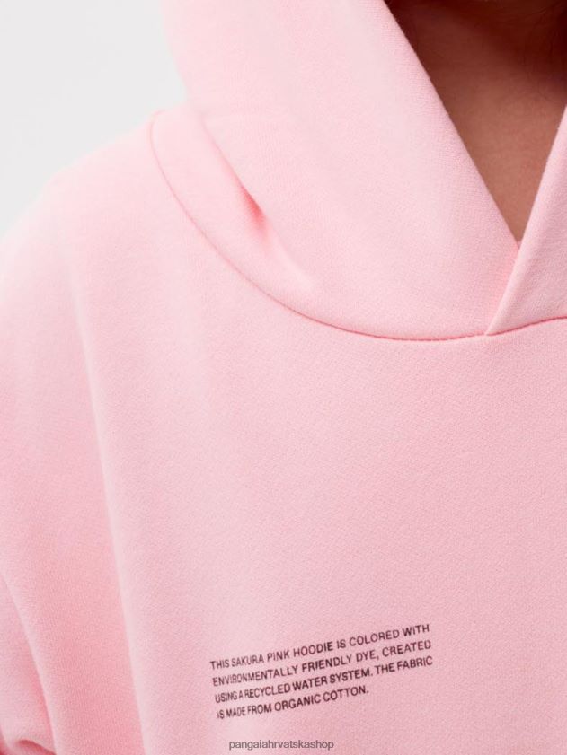 odjeća Pangaia 365 majica s kapuljačom sakura ružičasta djeca 4VDHN0538