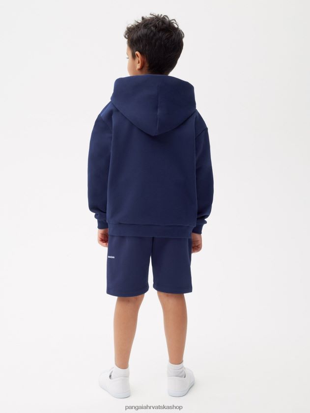 odjeća Pangaia 365 majica s patentnim zatvaračem mornarsko plava djeca 4VDHN0560