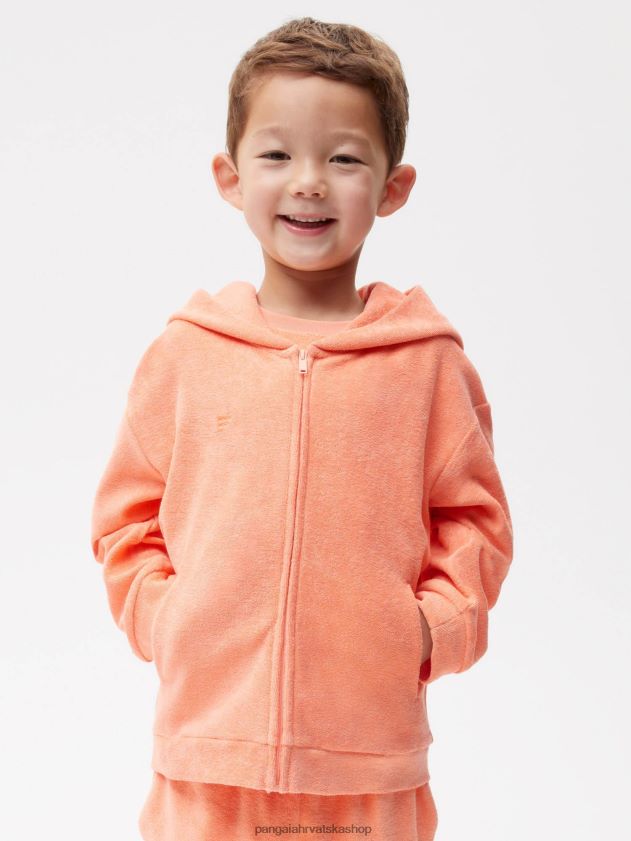 odjeća Pangaia majica s patentnim zatvaračem za brisanje ručnikom breskva savršena djeca 4VDHN0548