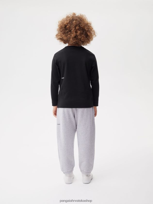 odjeća Pangaia 365 majica dugih rukava crno djeca 4VDHN0601