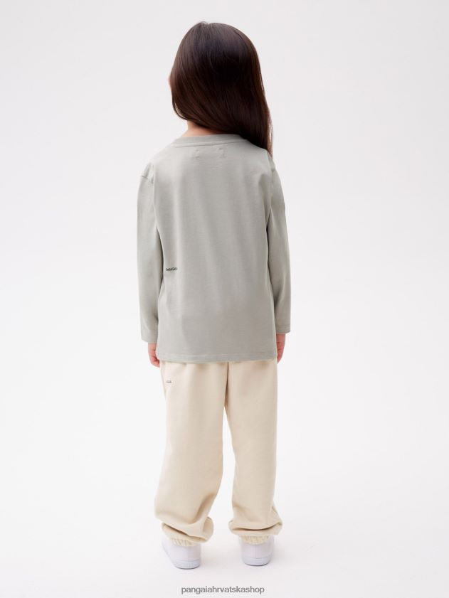 odjeća Pangaia 365 majica dugih rukava kamen djeca 4VDHN0605