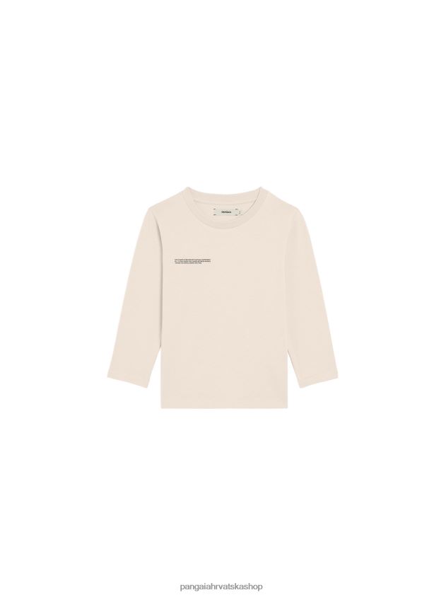 odjeća Pangaia 365 majica dugih rukava pijesak djeca 4VDHN0579