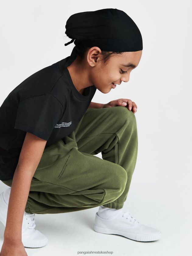 odjeća Pangaia 365 pprmint jezgra majice crno djeca 4VDHN0592