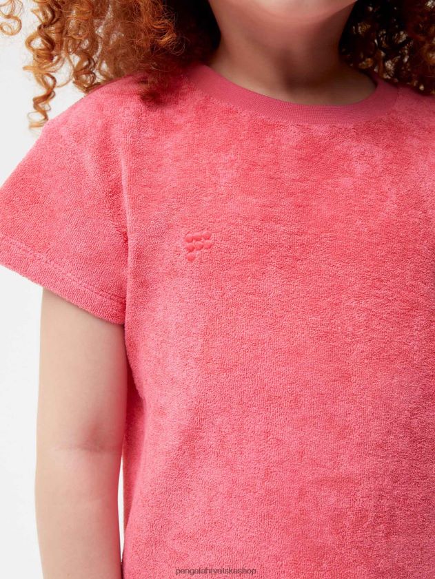 odjeća Pangaia majica za brisanje ručnika lotos ružičasta djeca 4VDHN0589