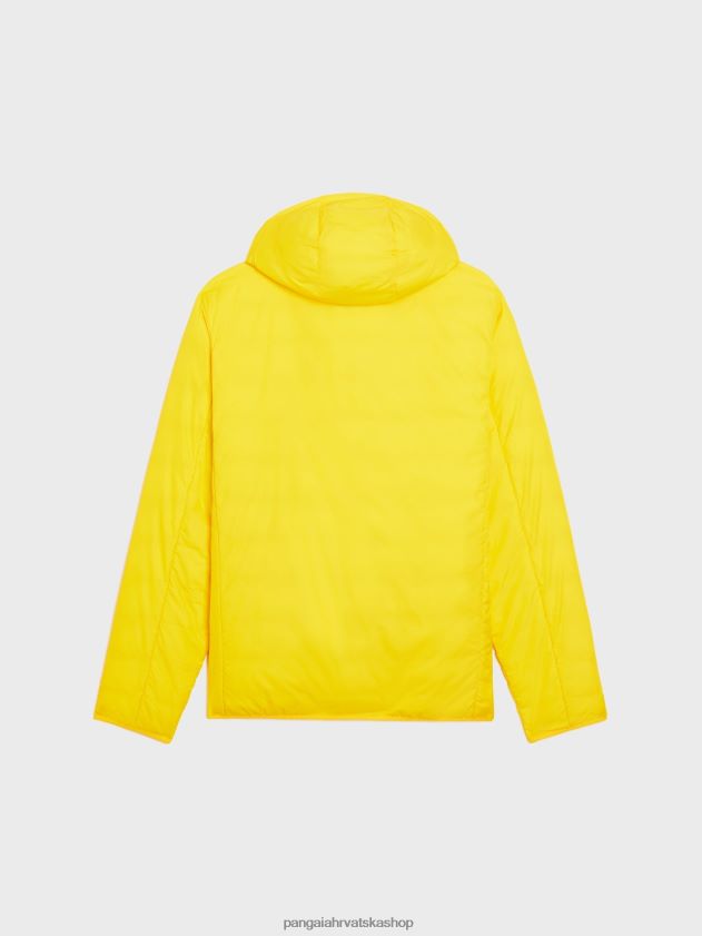 odjeća Pangaia flwrdwn lite puf jakna šafran žuta muškarci 4VDHN0537