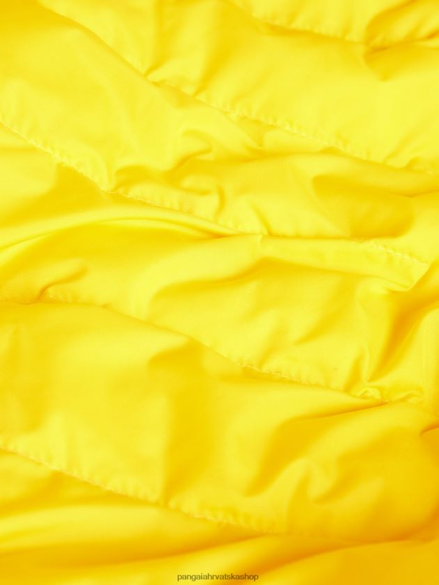 odjeća Pangaia flwrdwn lite puf jakna šafran žuta muškarci 4VDHN0537