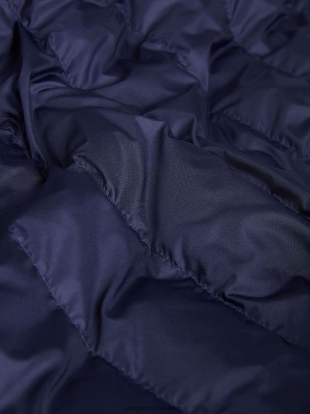 odjeća Pangaia flwrdwn lite puf jakna mornarsko plava muškarci 4VDHN0536