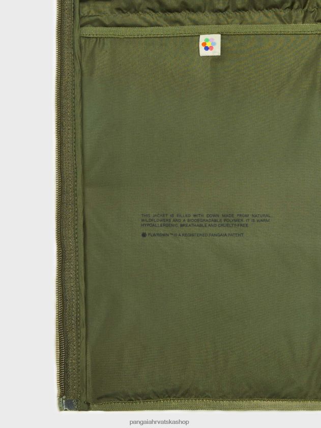 odjeća Pangaia flwrdwn lite puf jakna ružmarin zeleni muškarci 4VDHN0534