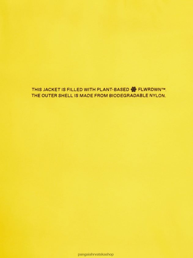 odjeća Pangaia flwrdwn lite puf prsluk šafran žuta muškarci 4VDHN0535