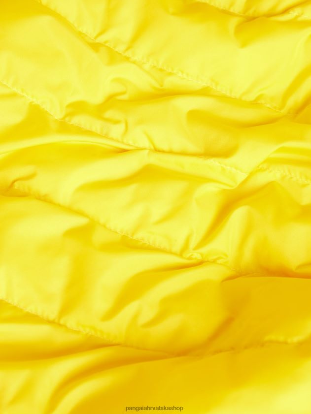 odjeća Pangaia flwrdwn lite puf prsluk šafran žuta muškarci 4VDHN0535