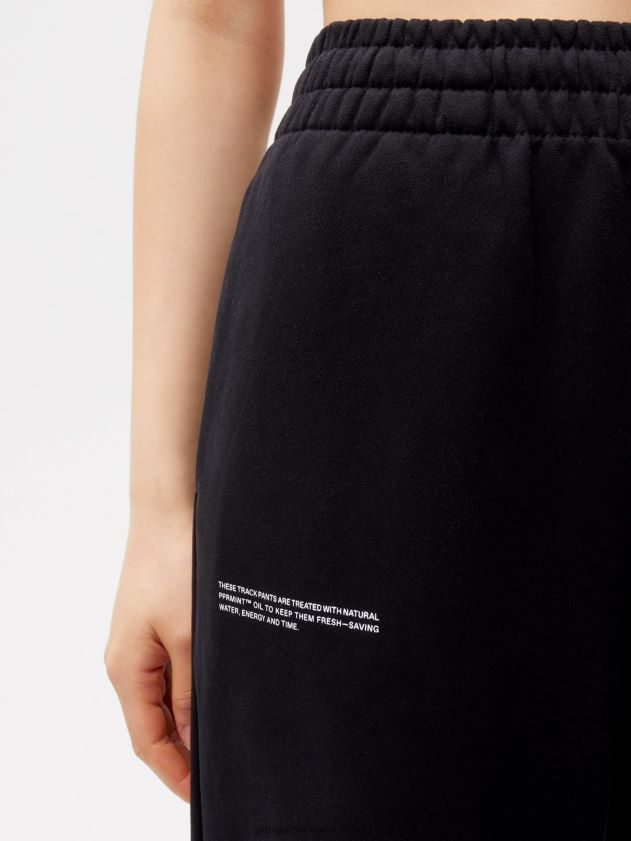 odjeća Pangaia 365 hlače s ravnim nogavicama crno žene 4VDHN0300