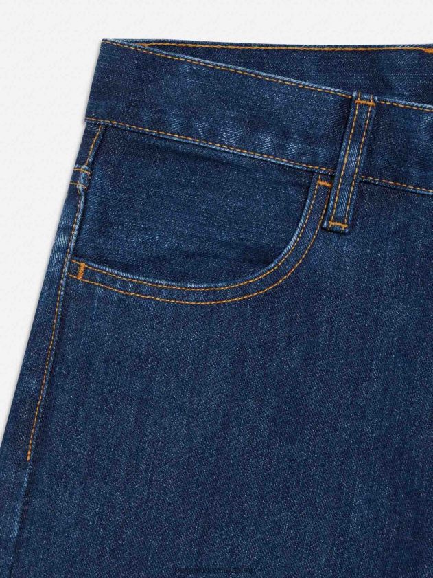 odjeća Pangaia nettle denim ravne traperice srednje pranje žene 4VDHN0381