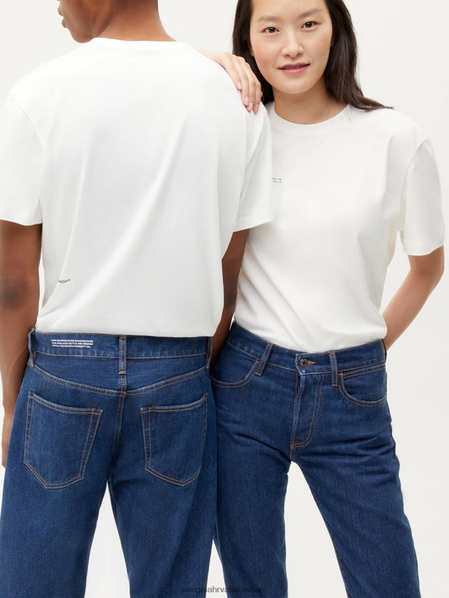 odjeća Pangaia nettle denim ravne traperice srednje pranje žene 4VDHN0381