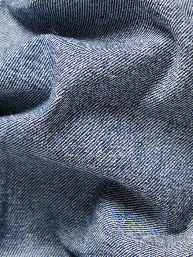 odjeća Pangaia nettle denim traperice visokog rasta srednje pranje žene 4VDHN0373