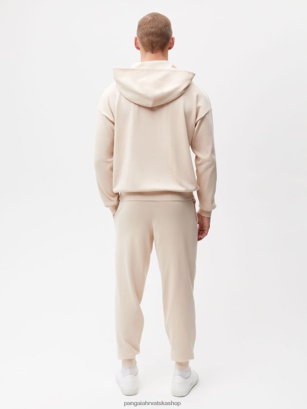 odjeća Pangaia sportske hlače od organskog pamuka pijesak žene 4VDHN0326