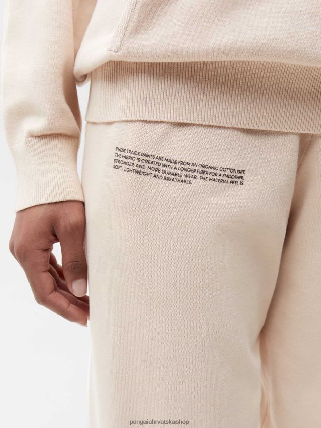 odjeća Pangaia sportske hlače od organskog pamuka pijesak žene 4VDHN0326
