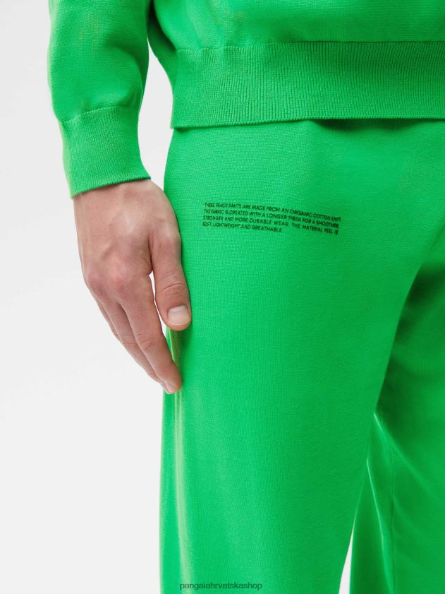 odjeća Pangaia sportske hlače od organskog pamuka zelena od žada žene 4VDHN0348