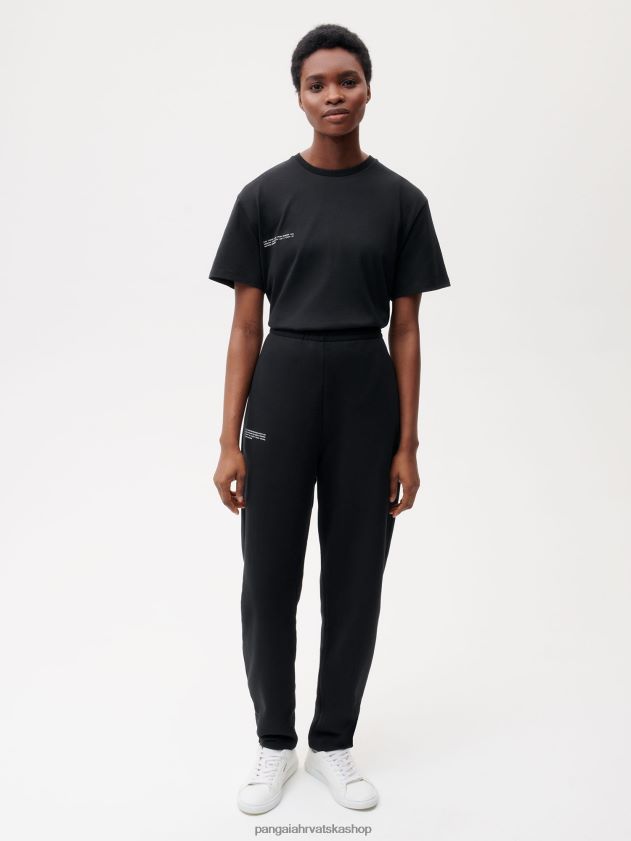 odjeća Pangaia sužene trenirke od recikliranog pamuka crno žene 4VDHN0345