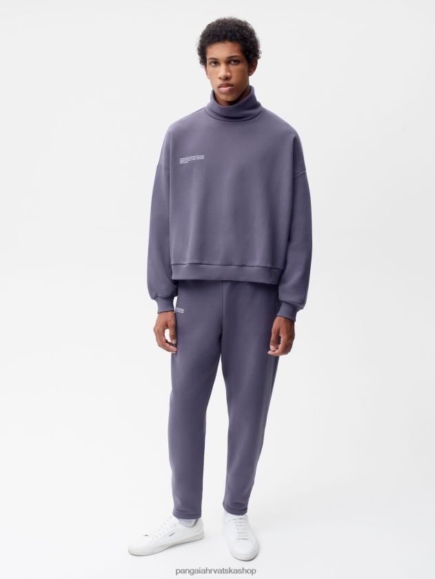 odjeća Pangaia sužene trenirke od recikliranog pamuka plavi škriljevac žene 4VDHN0318