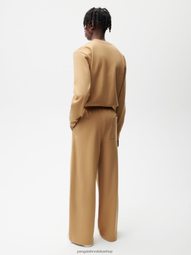 odjeća Pangaia trenirke širokih nogavica od reciklirane vune deva žene 4VDHN0362