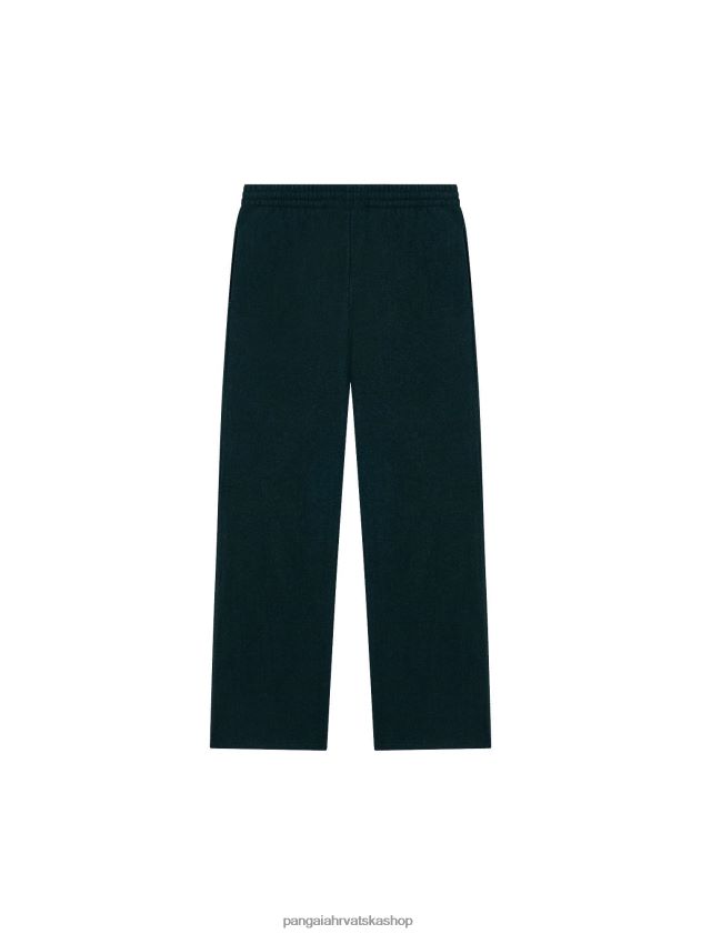 odjeća Pangaia trenirke širokih nogavica od reciklirane vune lišće zeleno žene 4VDHN0355