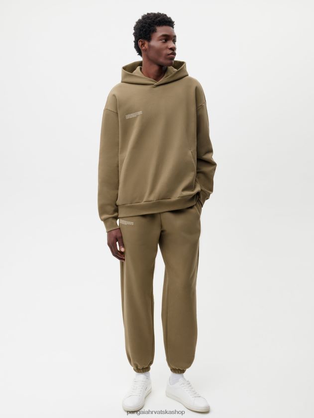 odjeća Pangaia u pretvorbenim pamučnim trenirkama ugljen smeđa žene 4VDHN0350