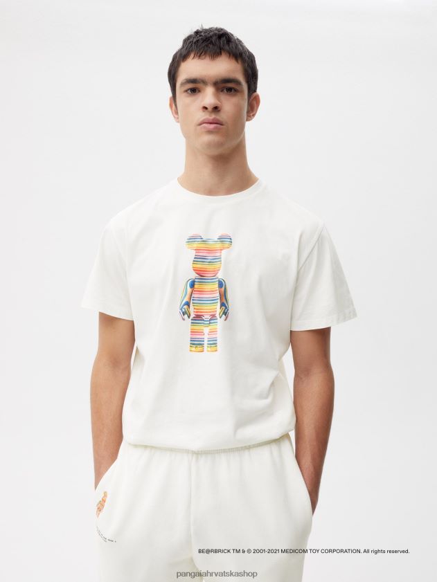 odjeća Pangaia x haroshi be@rbrick trenirke od recikliranog pamuka prljavo bijela žene 4VDHN0371