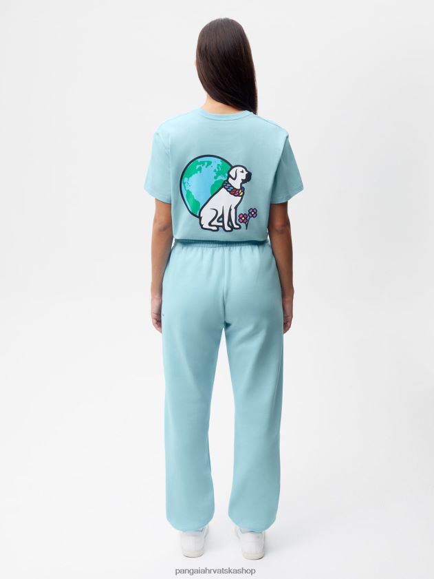 odjeća Pangaia x victor victor trenirke s potpisom nebesko plavo žene 4VDHN0365