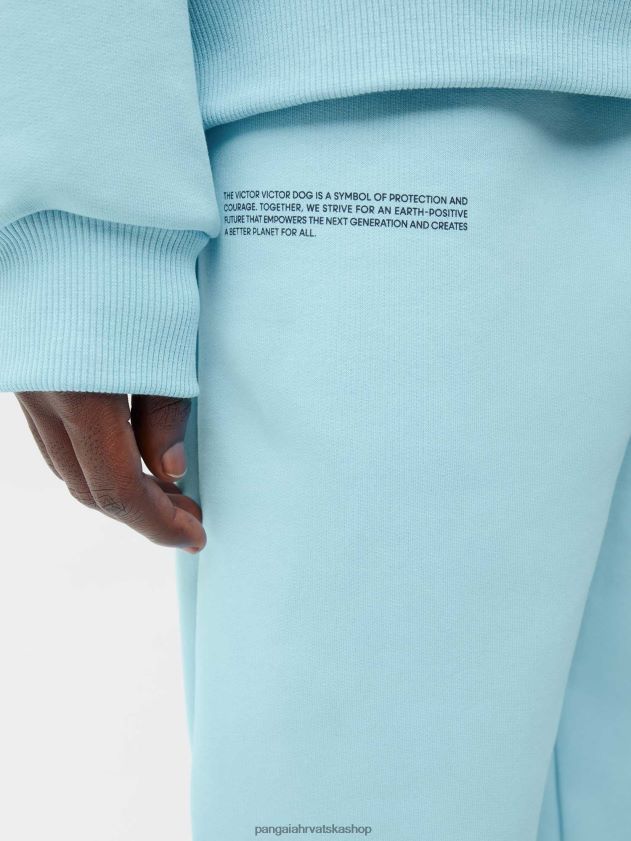 odjeća Pangaia x victor victor trenirke s potpisom nebesko plavo žene 4VDHN0365