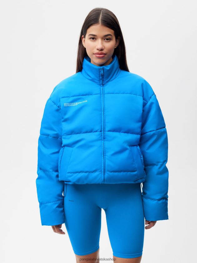 odjeća Pangaia flwrdwn bomber jakna cerulean blue žene 4VDHN0447