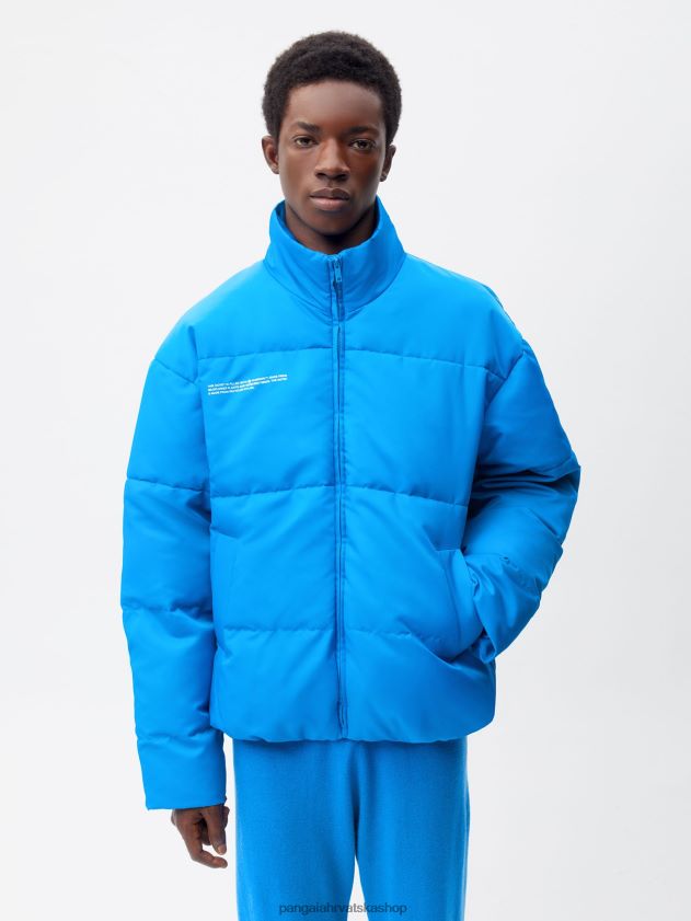 odjeća Pangaia flwrdwn bomber jakna cerulean blue žene 4VDHN0447