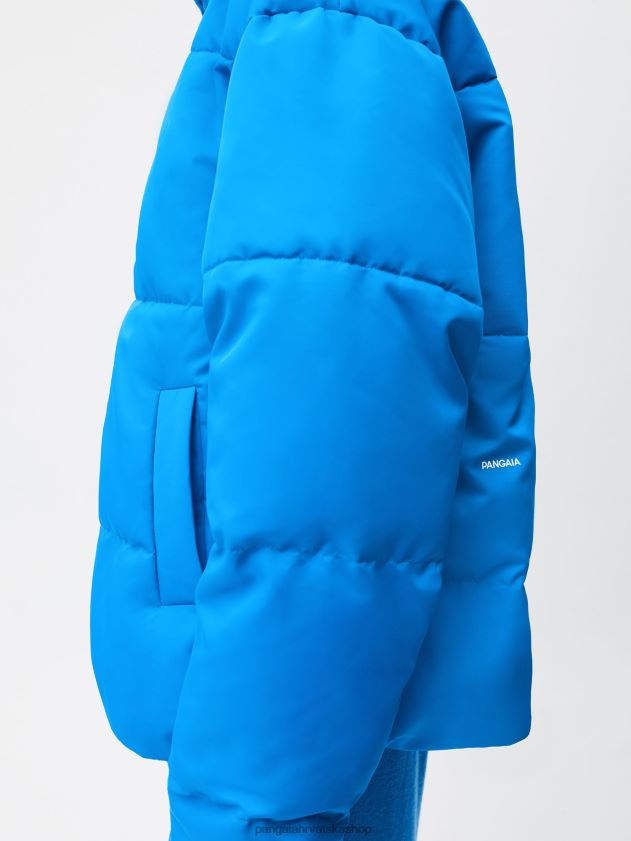 odjeća Pangaia flwrdwn bomber jakna cerulean blue žene 4VDHN0447