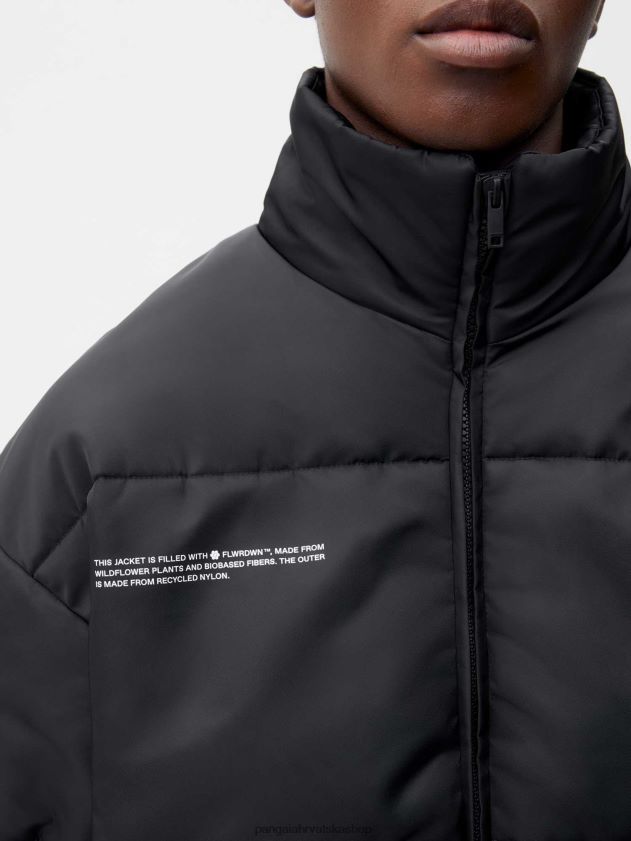 odjeća Pangaia flwrdwn bomber jakna crno žene 4VDHN0467
