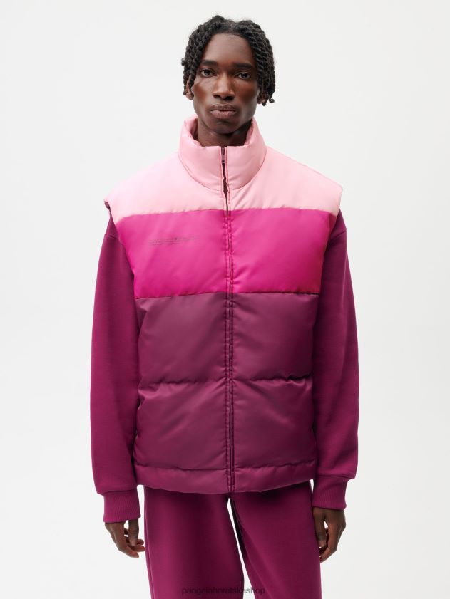 odjeća Pangaia flwrdwn jakna šljiva ljubičasta žene 4VDHN0443