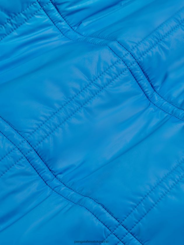 odjeća Pangaia flwrdwn prošivena jakna bez ovratnika cerulean blue žene 4VDHN0491