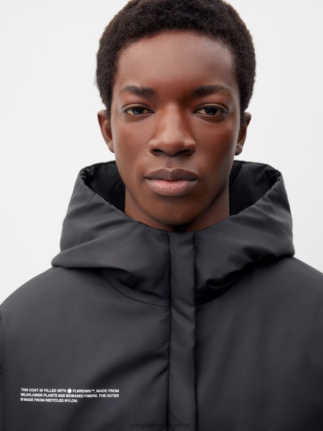 odjeća Pangaia flwrdwn reverzibilna jakna crno žene 4VDHN0462