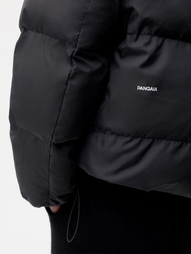 odjeća Pangaia flwrdwn reverzibilna jakna crno žene 4VDHN0462