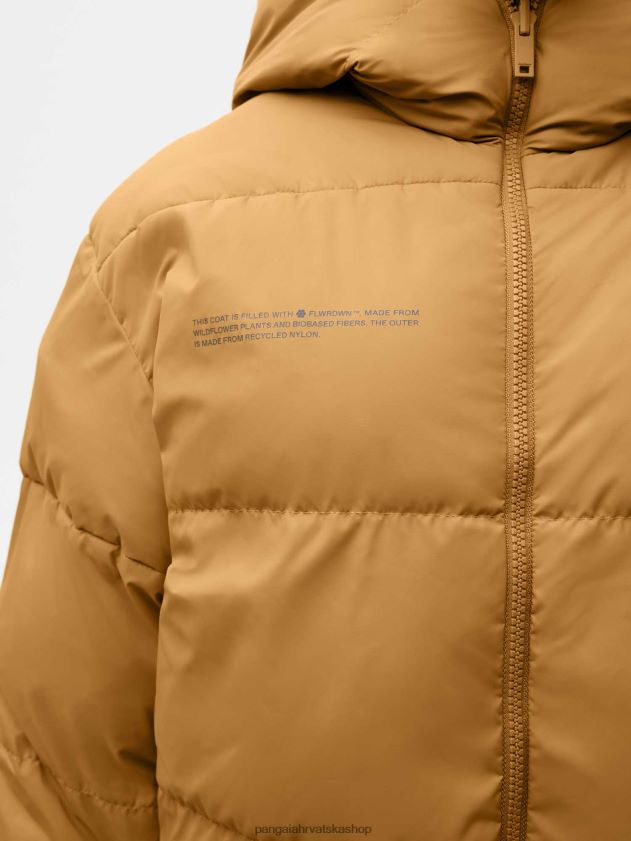 odjeća Pangaia flwrdwn reverzibilna jakna lišće zeleno/bakreno smeđe žene 4VDHN0461