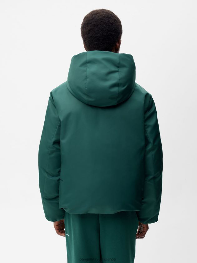 odjeća Pangaia flwrdwn reverzibilna jakna lišće zeleno/bakreno smeđe žene 4VDHN0461