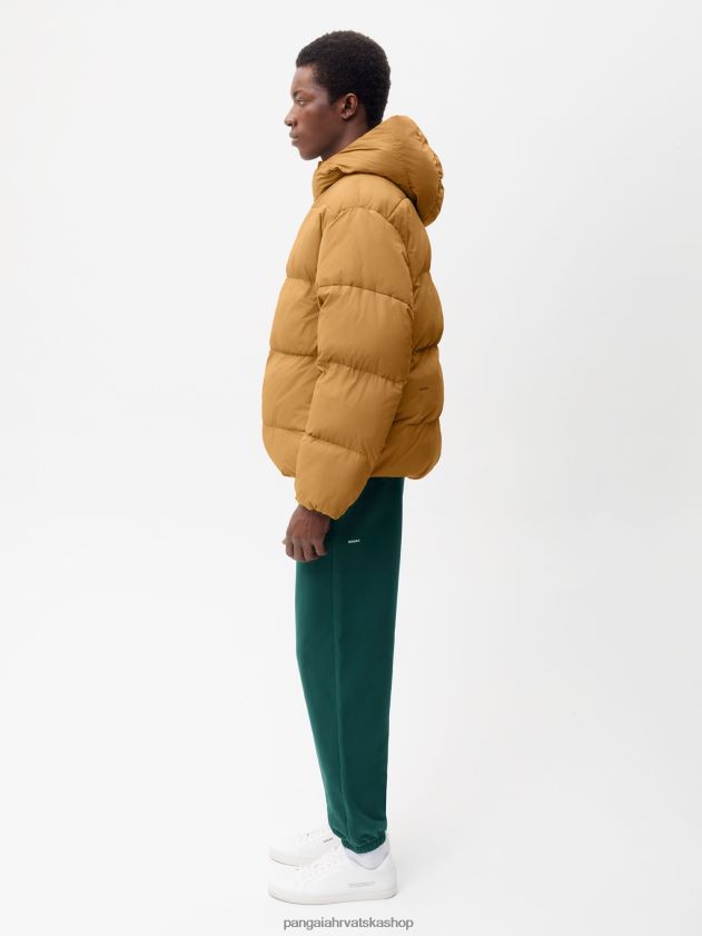 odjeća Pangaia flwrdwn reverzibilna jakna lišće zeleno/bakreno smeđe žene 4VDHN0461