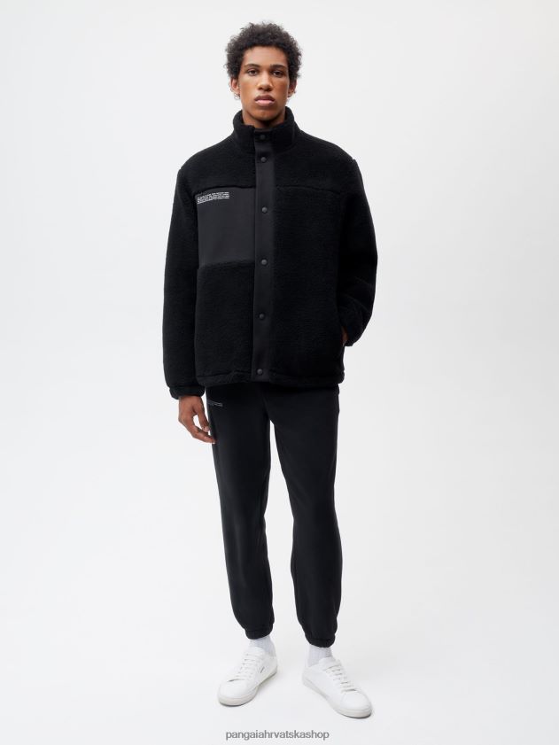 odjeća Pangaia jakna od flisa od reciklirane vune crno žene 4VDHN0472
