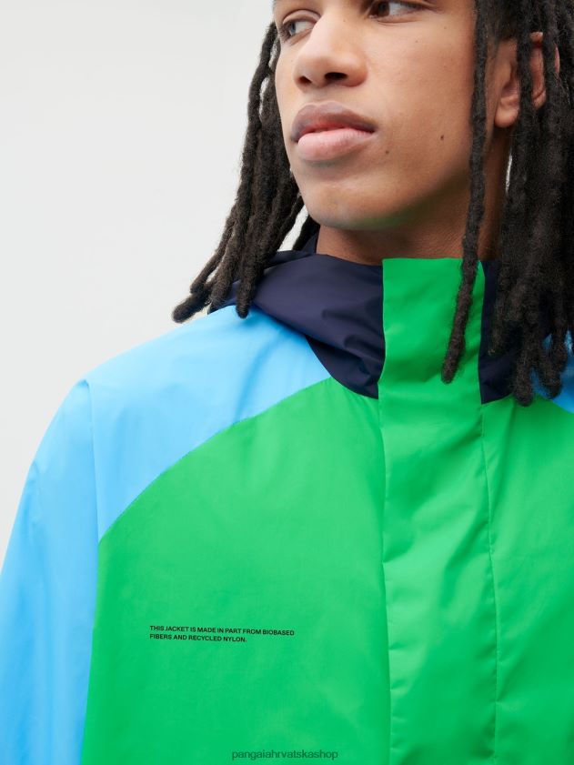 odjeća Pangaia jakna od recikliranog najlona u boji zelena od žada žene 4VDHN0487