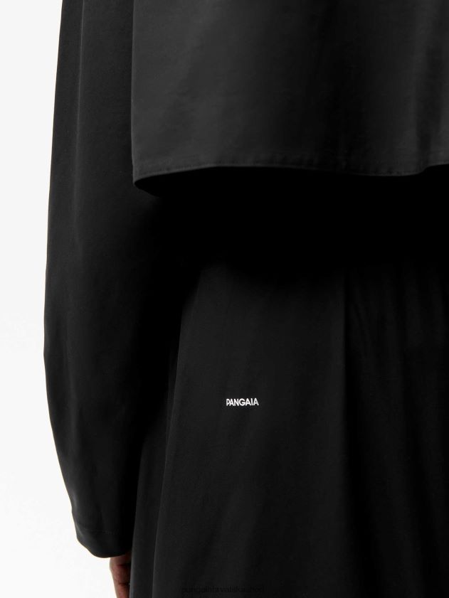odjeća Pangaia kaput od organskog pamuka crno žene 4VDHN0468