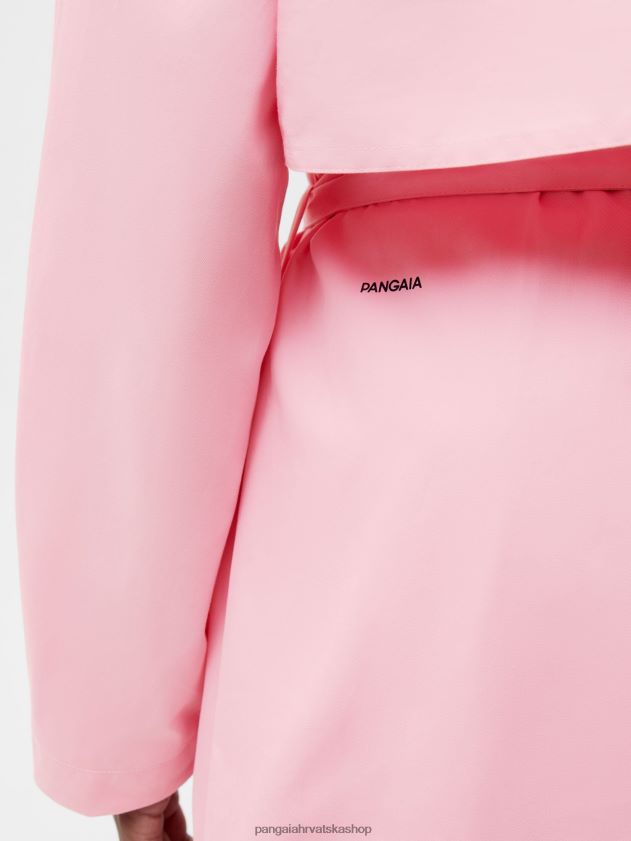 odjeća Pangaia kaput od organskog pamuka sakura ružičasta žene 4VDHN0486