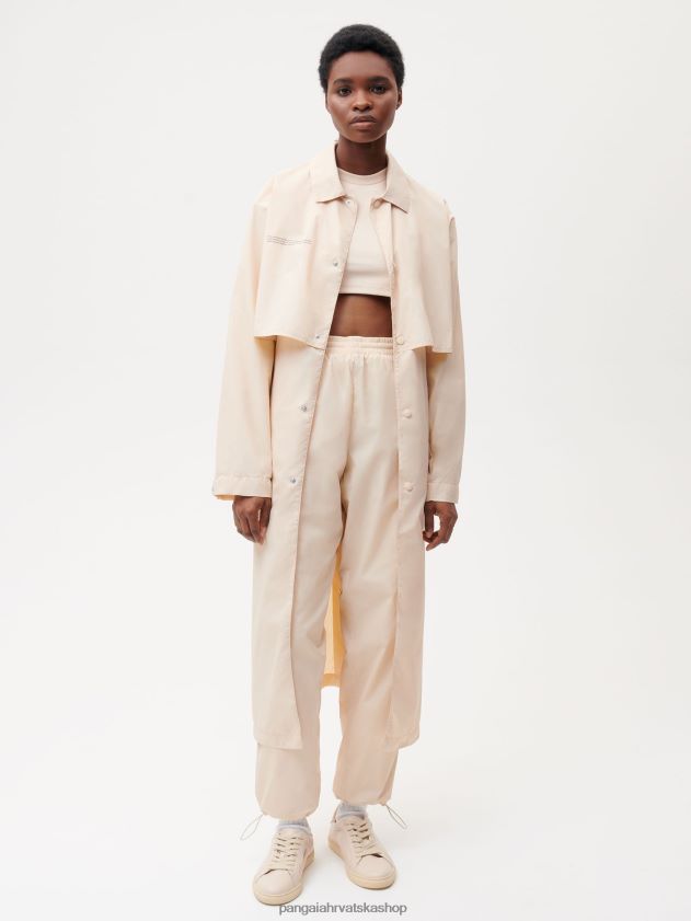 odjeća Pangaia kaput od recikliranog najlona pijesak žene 4VDHN0477